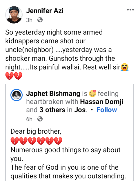 Suspected kidnappers kill Immigration officer in Plateau