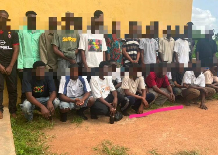 Ogun Police Smash Secret Cult Initiation: 30 Suspects Arrested in Major Isara-Remo Raid